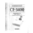 CASIO CE3400 Manual de Usuario