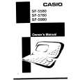 CASIO SF5580 Manual de Usuario