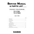 CASIO TV1750N Manual de Servicio