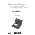 CASIO DX500BR Manual de Servicio