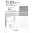 CASIO FV600 Manual de Usuario