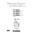 CASIO TV1800C Manual de Servicio